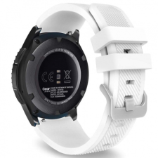BSTRAP Huawei Watch 3 / 3 Pro Silicone Sport szíj, White okosóra kellék