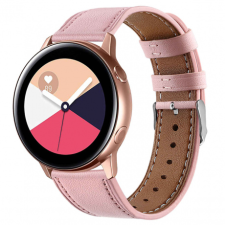 BSTRAP Huawei Watch GT3 42mm Leather Italy szíj, Pink okosóra kellék