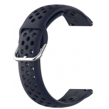 BSTRAP Huawei Watch GT 42mm Silicone Dots szíj, navy blue okosóra kellék