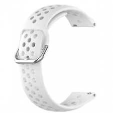 BSTRAP Huawei Watch GT/GT2 46mm Silicone Dots szíj, white okosóra kellék