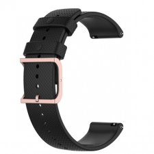 BSTRAP Huawei Watch GT/GT2 46mm Silicone Rain szíj, black okosóra kellék