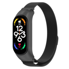 BSTRAP Milanese szíj Xiaomi Mi Band 5/6, black okosóra kellék