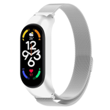 BSTRAP Milanese szíj Xiaomi Mi Band 7, silver okosóra kellék