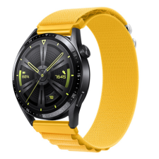 BSTRAP Nylon Loop szíj Huawei Watch GT/GT2 46mm, yellow okosóra kellék