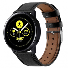 BSTRAP Samsung Galaxy Watch 3 41mm Leather Italy szíj, Black okosóra kellék