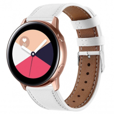 BSTRAP Samsung Galaxy Watch 3 41mm Leather Italy szíj, White okosóra kellék