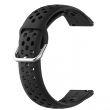 BSTRAP Samsung Galaxy Watch 3 41mm Silicone Dots szíj, black okosóra kellék