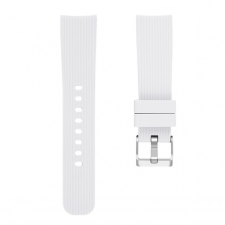 BSTRAP Samsung Galaxy Watch 42mm Silicone Line (Large) szíj, White okosóra kellék