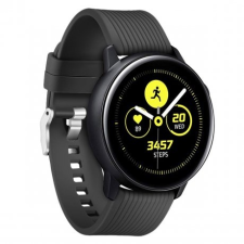 BSTRAP Samsung Galaxy Watch Active Silicone Line (Large) szíj, Black mobiltelefon kellék