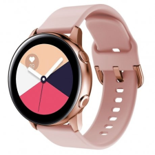 BSTRAP Samsung Galaxy Watch Active Silicone szíj, Sand Pink mobiltelefon kellék