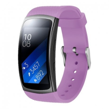 BSTRAP Samsung Gear Fit 2 Silicone Land szíj, Light Purple mobiltelefon kellék