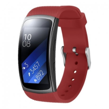 BSTRAP Samsung Gear Fit 2 Silicone Land szíj, Red mobiltelefon kellék