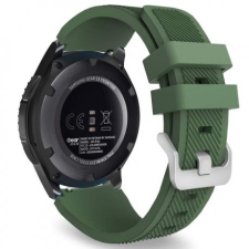 BSTRAP Samsung Gear S3 Silicone Sport szíj, Dark Green mobiltelefon kellék