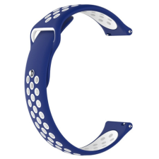 BSTRAP Silicone Sport szíj Xiaomi Amazfit GTR Mini, blue/white okosóra kellék