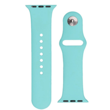 BSTRAP Silicone szíj Apple Watch 38/40/41mm, light blue okosóra kellék