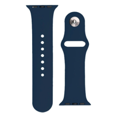 BSTRAP Silicone szíj Apple Watch 42/44/45mm, dark blue okosóra kellék