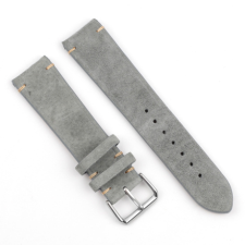 BSTRAP Suede Leather szíj Garmin Vivoactive 3, gray okosóra kellék