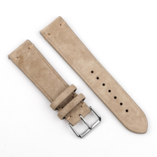 BSTRAP Suede Leather szíj Samsung Galaxy Watch Active 2 40/44mm, beige okosóra kellék