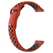 BSTRAP Xiaomi Amazfit GTS Silicone Sport szíj, Red/Black óraszíj
