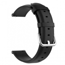 BSTRAP Xiaomi Amazfit Stratos 2/2S/3 Leather Lux szíj, black okosóra kellék
