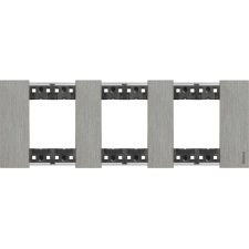  BTICINO LivingNow keret STEEL 2+2+2 modul acél KA4802M3ZG villanyszerelés