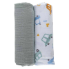  Bubaba muslin pelenka 70x70 cm (2 db)-mint/white