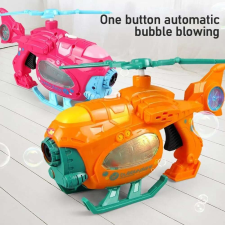  Buborékfújó helikopter – világít és zenél – sárga autópálya és játékautó