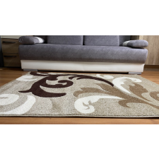Budapest Carpet Charis bézs leveles 80x150cm szőnyeg lakástextília