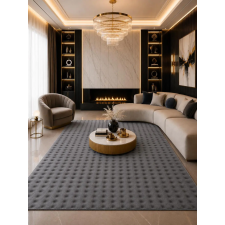 Budapest Carpet Den. Bubble Antracit 80szett=80x250+2dbx80x150cm modern 3D szőnyeg lakástextília