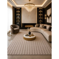 Budapest Carpet Den. Bubble Bézs 160 x 230cm modern 3D szőnyeg lakástextília