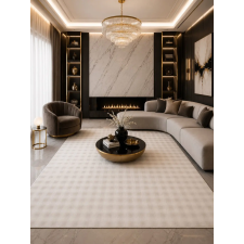 Budapest Carpet Den. Bubble Krém 60szett=60x220+2dbx60X110cm modern 3D szőnyeg lakástextília