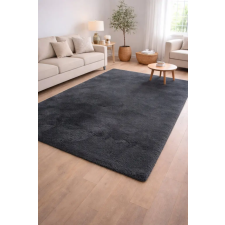 Budapest Carpet Den. Furlux sötétszürke 80 x 250cm egyszínű extra puha shaggy szőnyeg lakástextília
