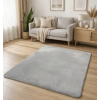 Budapest Carpet Den. Furlux világosszürke 200 x 290cm egyszínű extra puha shaggy szőnyeg