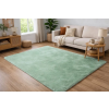 Budapest Carpet Den. Furlux zöld 200 x 290cm egyszínű extra puha shaggy szőnyeg