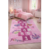 Budapest Carpet Den. Mile 5003-4 rózsaszín 120 x 180cm ugróiskolás gyerekszőnyeg