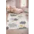 Budapest Carpet Den. Mile 5186-1 szürke 100 x 200cm felhős gyerekszőnyeg