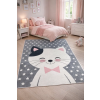 Budapest Carpet Den. Mile 5378-1 szürke 200 x 300cm cicás gyerekszőnyeg