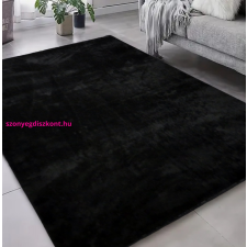 Budapest Carpet Den Olívia Fekete Puha Szőnyeg 66x110cm-hátul gumis lakástextília