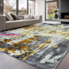 Budapest Carpet Den Sunset new 9428 Krém-Arany 200x290cm modern szőnyeg