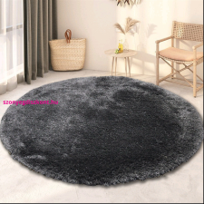 Budapest Carpet Kör Den Scott grafit 80cm hátul gumis szőnyeg lakástextília
