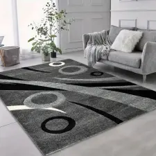 Budapest Carpet TOP! Den. Charis szürke 201 60x110cm szőnyeg lakástextília