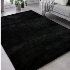 Budapest Carpet TOP! Den. Olívia Fekete Puha Szőnyeg 66x110cm-hátul gumis lakástextília