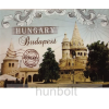  Budapest látványosságai hűtőmágnes 9x6,5 cm - Halászbástya