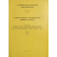 Budapest Publicationes Universitatis Horticulturae (A Kertészeti Egyetem Közleményei XXXIX. évfolyam 1975) - antikvárium - használt könyv