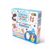 Buddy & Barney 13 darabos Színváltós csempetapasz fürdőjáték - Sáros tappancsok (BB207) fürdőszobai játék