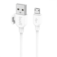Budi USB-A - MicroUSB kábel 1m 2.4A fehér (227M) kábel és adapter