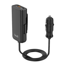 Budi USB-A - USB-C autós töltő 105W fekete (069) mobiltelefon kellék