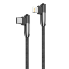 Budi USB-C - LIghnting kábel 1,5m 20W fekete (199TL) kábel és adapter