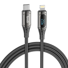 Budi USB-C - LIghnting kábel 1,5m 20W fekete (229TL) (229TL) kábel és adapter