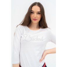 BUDMIL 3/4-es ujjú póló Női XL fehér 20550016-001251-0599